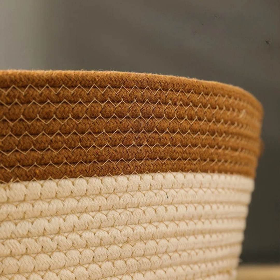 Hand-Woven Cotton Cat Bed – Durable, Cozy Retreat with High Side Walls, Available in Small, Medium, Large Sizes 5