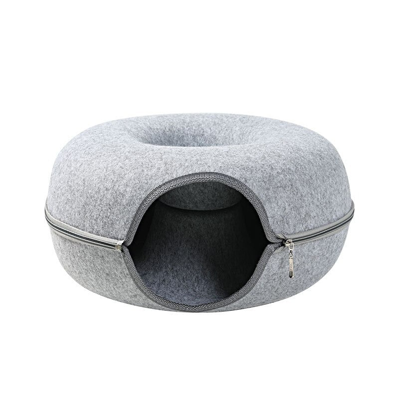 Handmade Felt Cat Cave Bed – Cozy Merino Wool Cat Bed, Eco-Friendly, Medium and Large Sizes Available 3