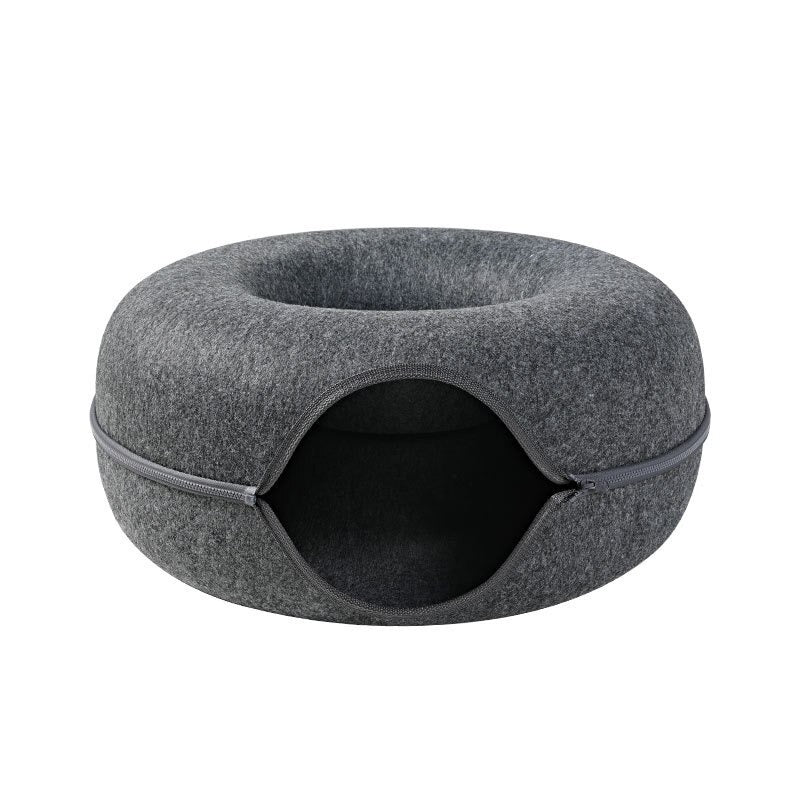 Handmade Felt Cat Cave Bed – Cozy Merino Wool Cat Bed, Eco-Friendly, Medium and Large Sizes Available 4