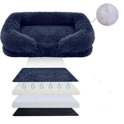 Orthopedic Dog Bed with Ergonomic Foam Mattress – Extra Soft Pink Pet Bed for Ultimate Comfort and Healthy Sleep 2